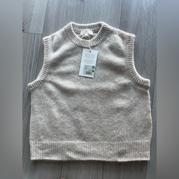 Sézane Samuel Jumper, sleeveless sweaters, XXS, Vanilla - Picture 6 of 15